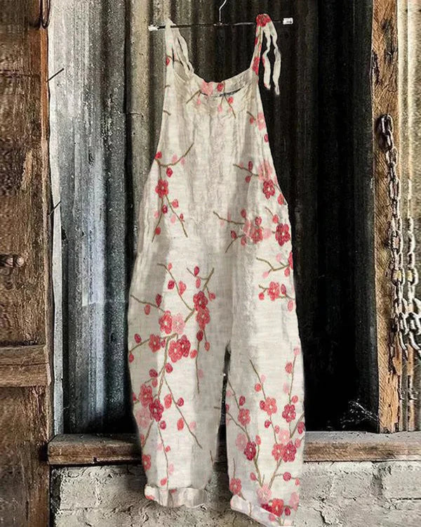 Tuta retrò giapponese in arte Plum Blossom