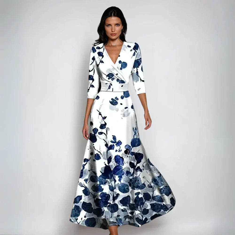 Emily™ | Robe portefeuille fleurie et élégante