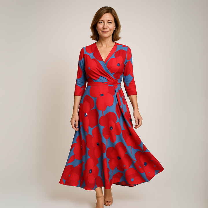 Emily – Robe Fleurie de Luxe