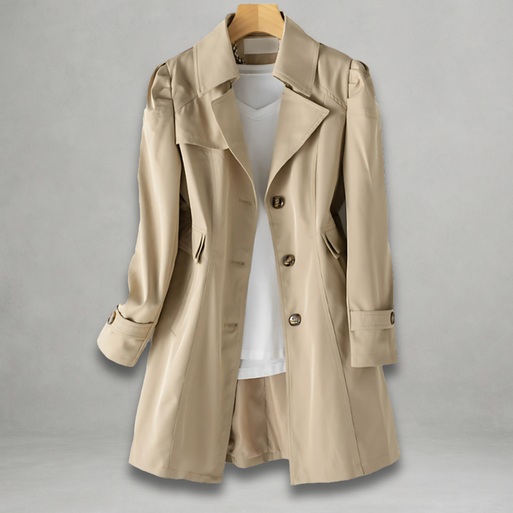 Daniela | Manteau long boutonné au style élégant