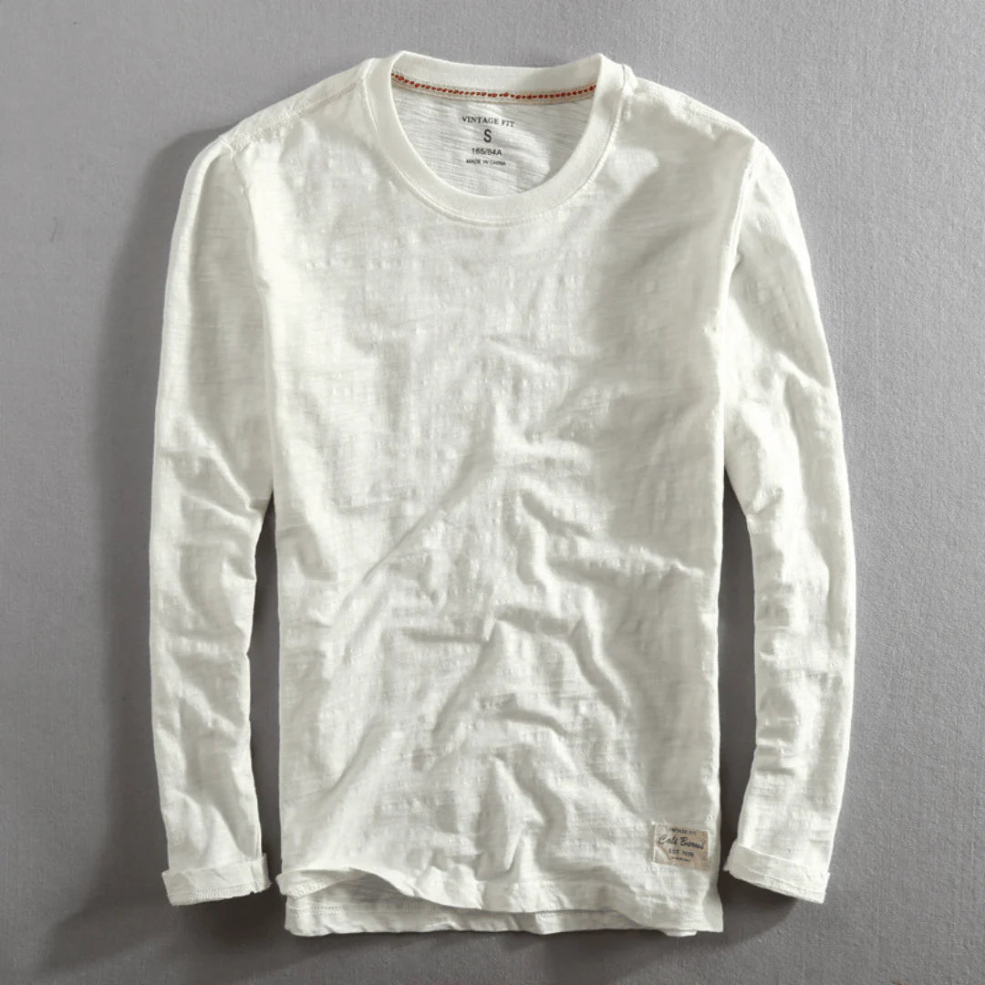 Chemise à manches longues en coton Heritage
