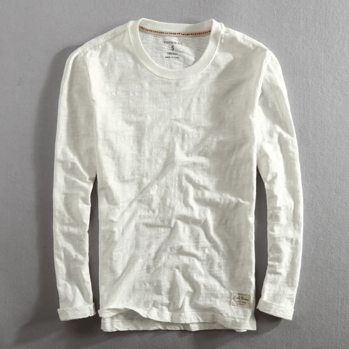 Chemise à manches longues en coton Heritage
