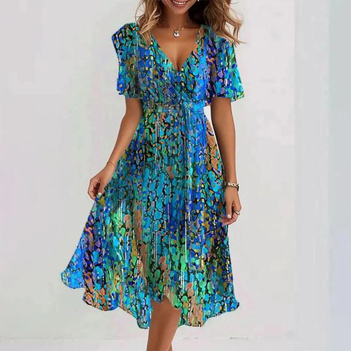 Priscilla | Robe élégante à manches courtes