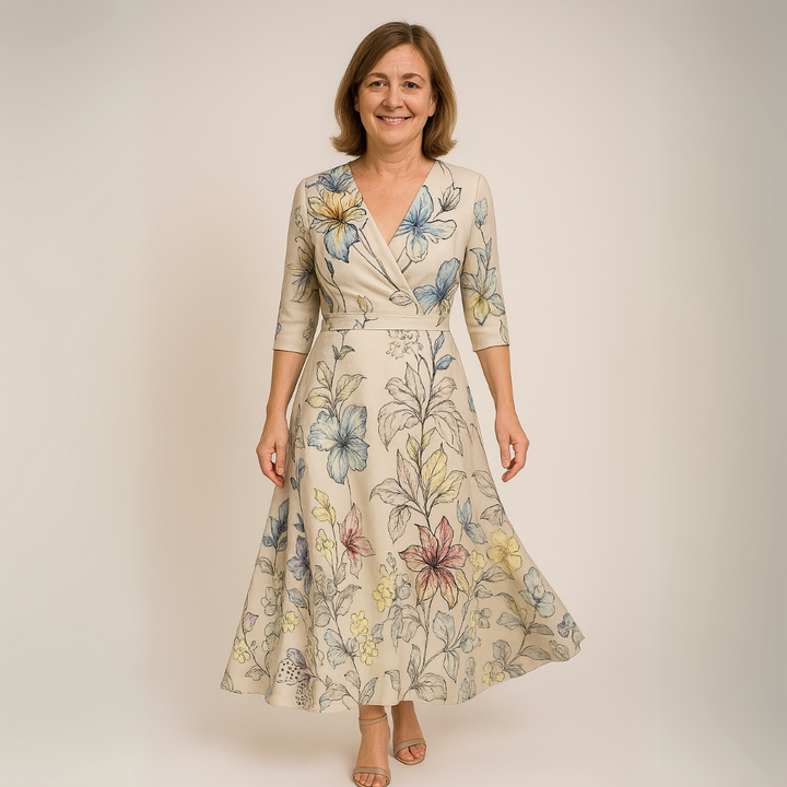 Emily – Robe Fleurie de Luxe