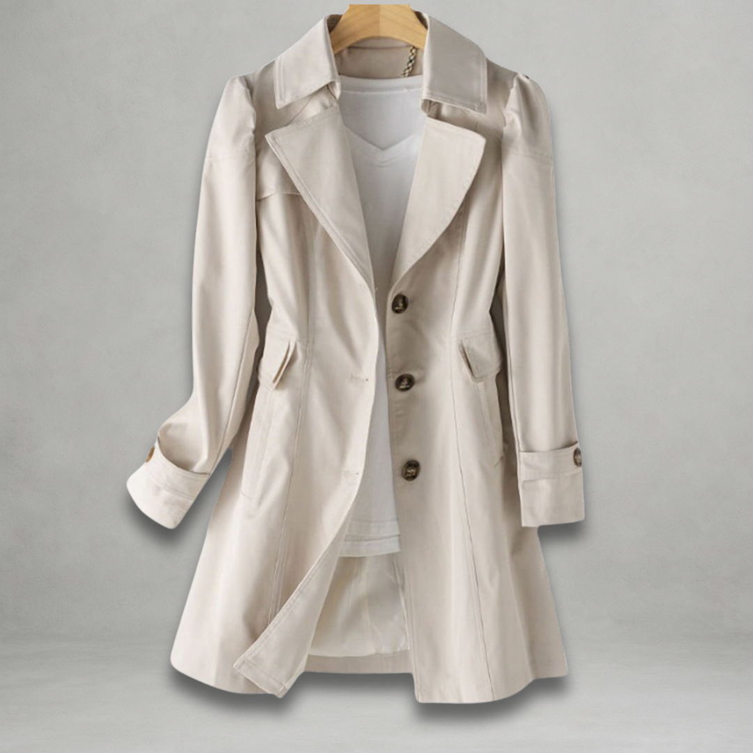 Daniela | Manteau long boutonné au style élégant