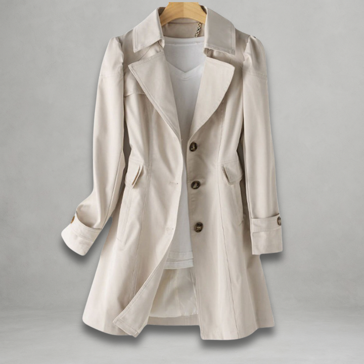 Daniela | Manteau long boutonné au style élégant