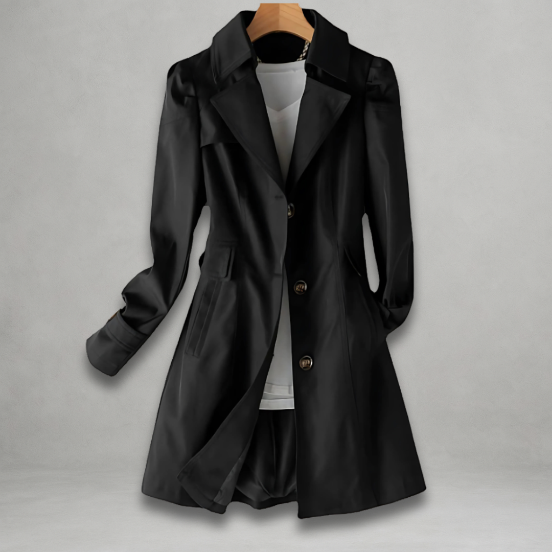 Daniela | Manteau long boutonné au style élégant
