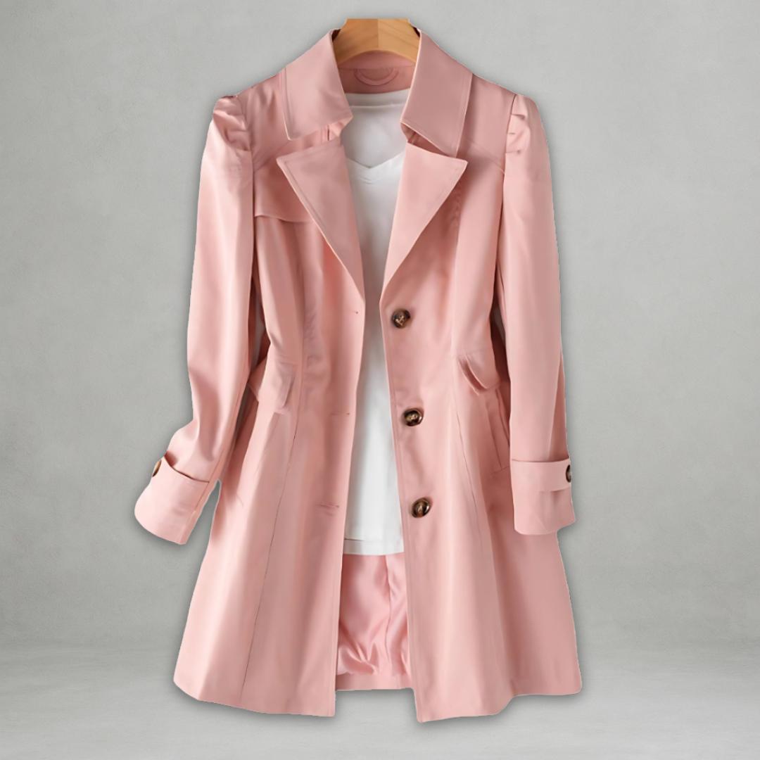 Daniela | Manteau long boutonné au style élégant