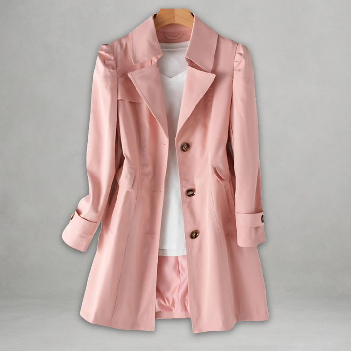 Daniela | Manteau long boutonné au style élégant