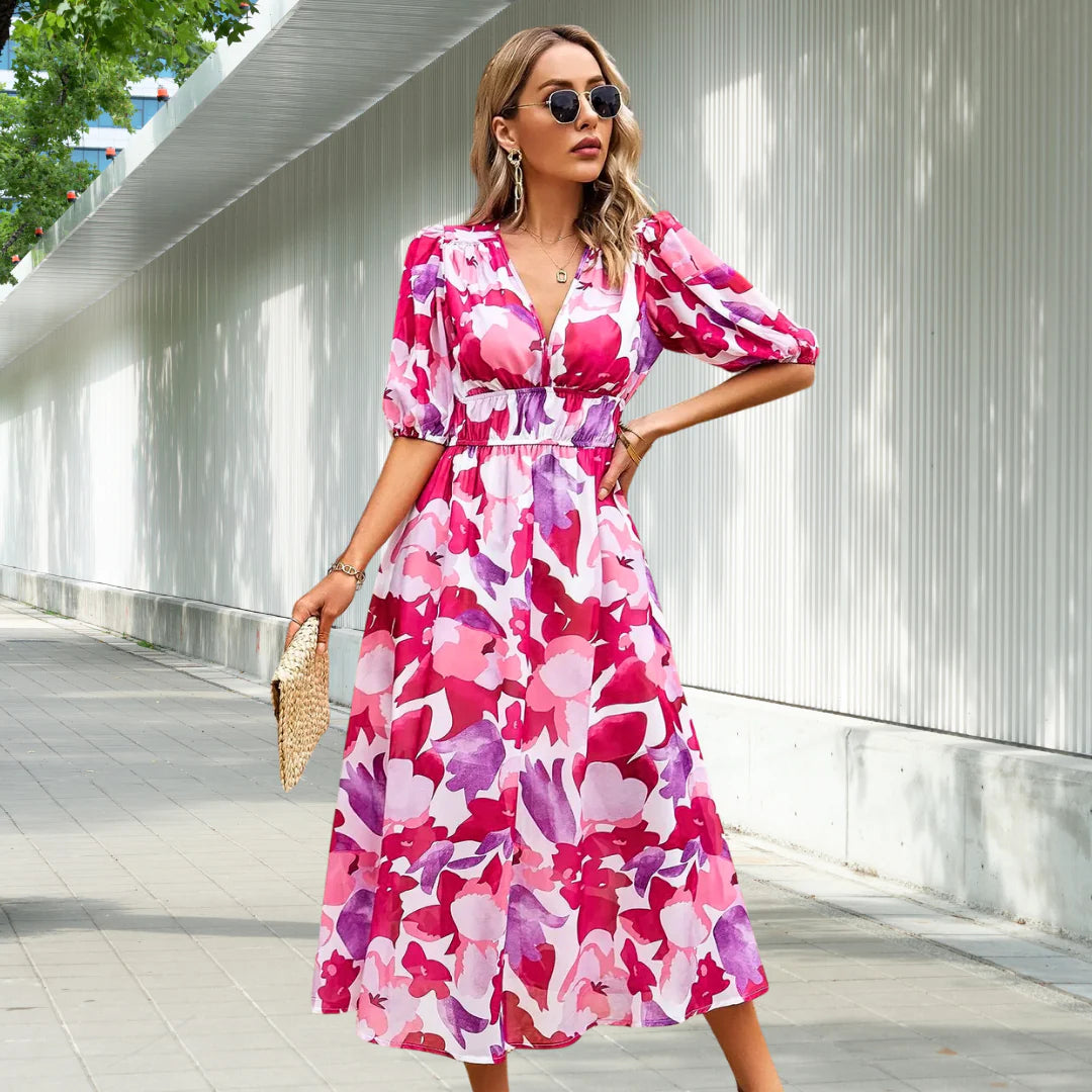 Leona | Robe midi intemporelle