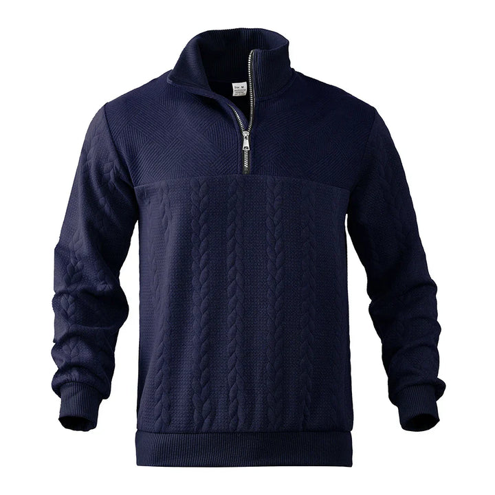 Henry | Sweatshirt Premium À Quart De Tour Zippé