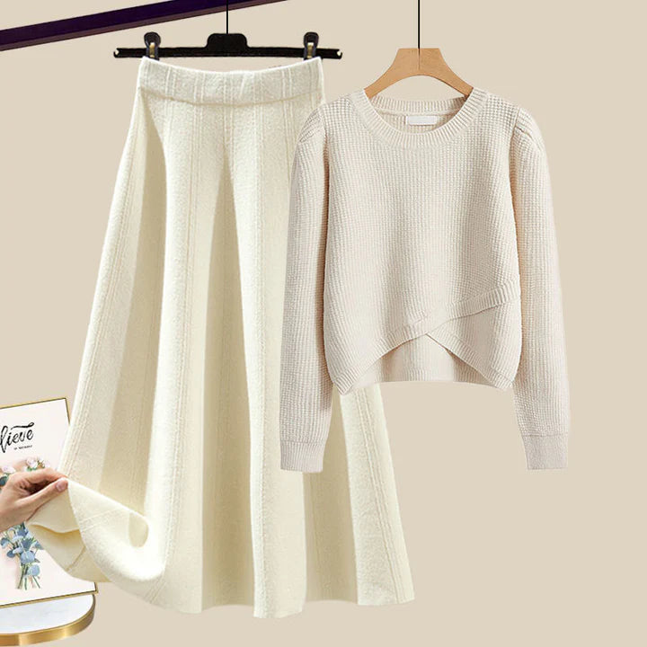 Gráinne | Ensemble chic de pull et de jupe en tricot