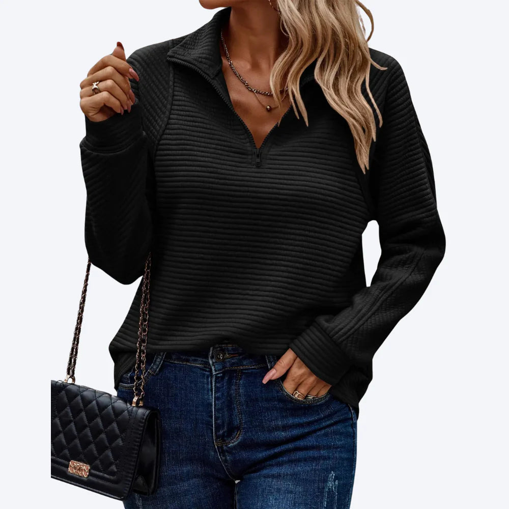 Elise | Pull élégant à col en V