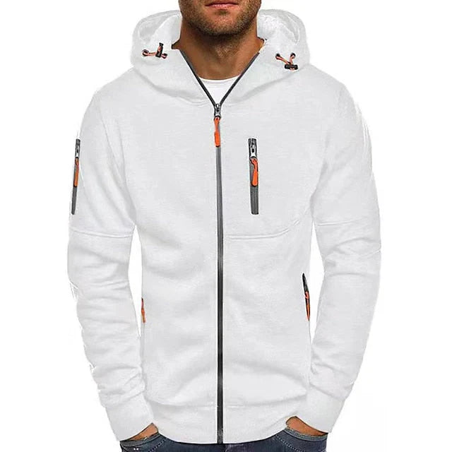 Terzo - Sweat à capuche zippé décontracté