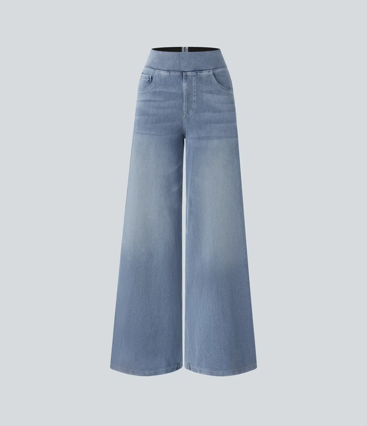 Evie | Pantalon confortable à taille haute et élastique